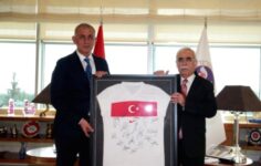 TFF Başkanı Hacıosmanoğlu’ndan Anayasa Mahkemesi Başkanı Özkaya’ya Ziyaret