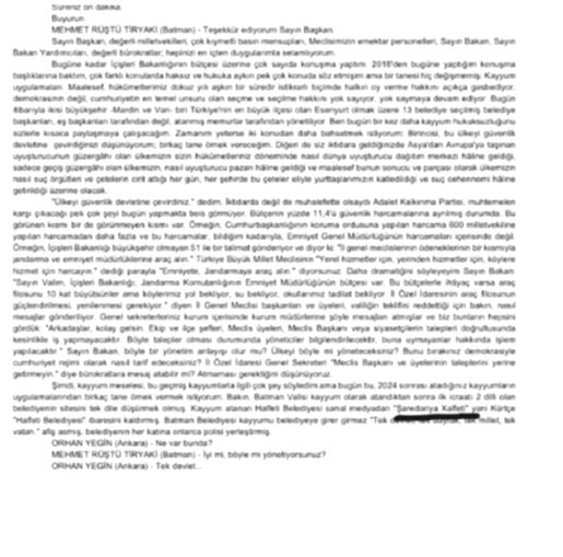 TBMM'de Tarihi An: Kürtçe İfadeler İlk Kez Tutanaklara Geçti!