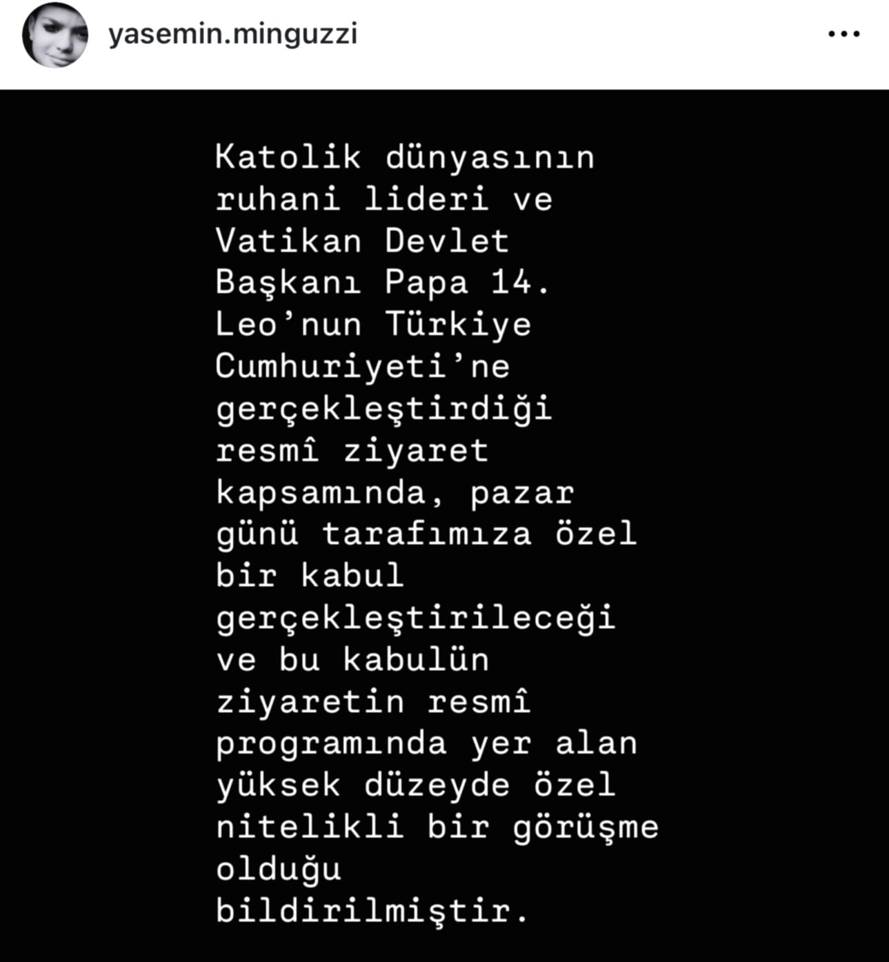 Papa XIV. Leo'dan Mattia Ahmet Minguzzi Ailesiyle Özel Görüşme