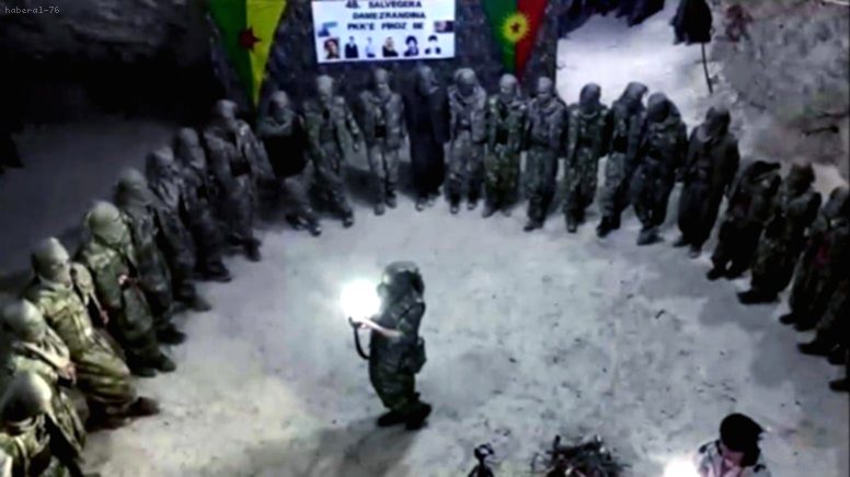 Feshedildiği İddia Edilen Örgüt Kuruluş Yıldönümünü Tünellerde Kutladı