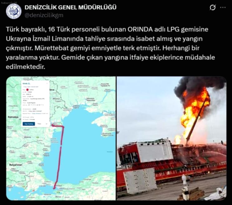 Rus İHA'sı Türk Tankerini Vurdu: Gaz Sızıntısı Nedeniyle Köy Boşaltılıyor