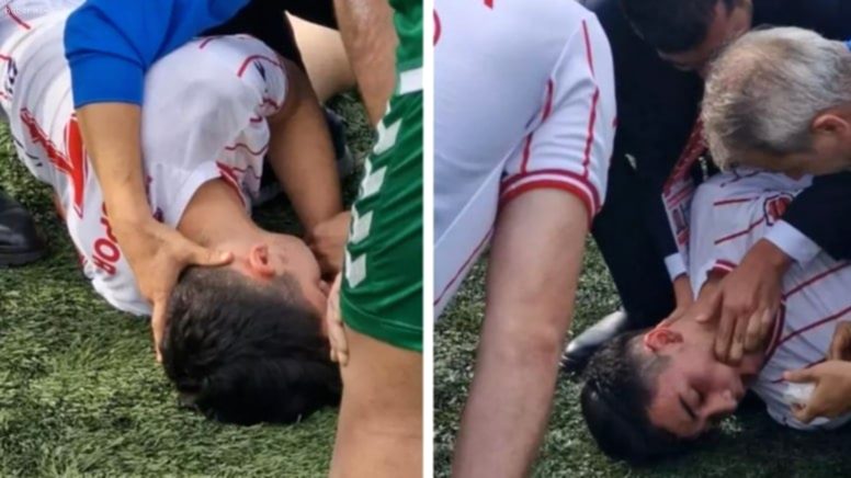 Amatör Maçta Korku Dolu Anlar: Futbolcu Sahada Bilincini Kaybetti