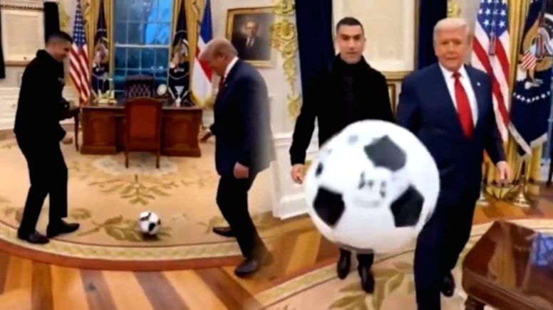 Trump ve Ronaldo’dan Beyaz Saray’da Sürpriz ‘Maç’!