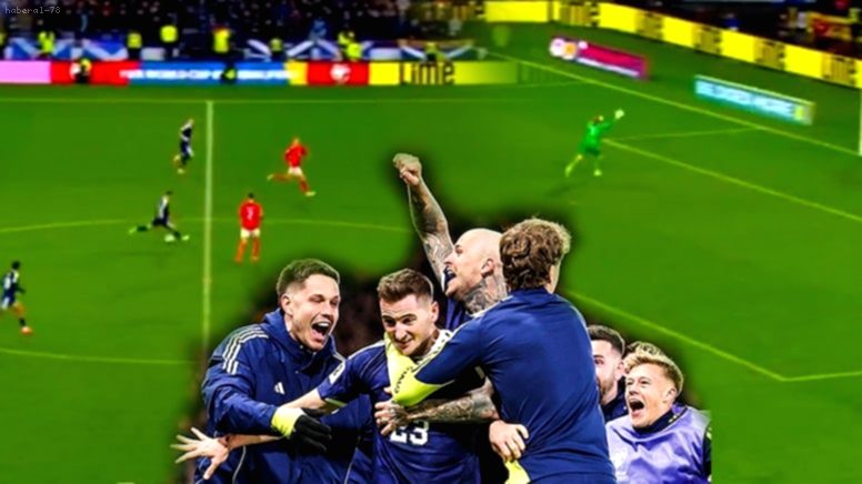 İskoçya’dan Orta Sahadan Müthiş Gol! 27 Yıl Sonra Dünya Kupası Bileti!