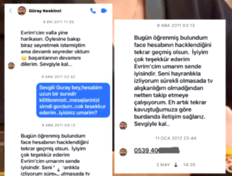 Güray Keskinci'nin Evrim Akın'a Gönderdiği İlk Mesajlar Ortaya Çıktı!