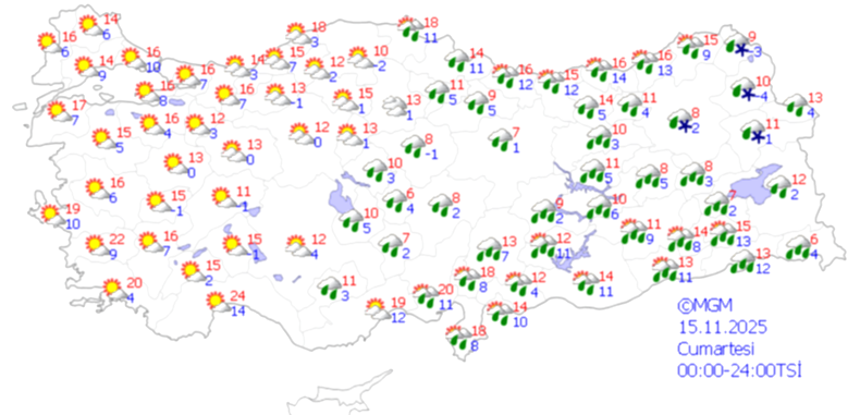 Meteorolojiden 6 İle Sarı Kodlu Uyarı: Giresun, Kayseri ve Diğer İller Alarmda!