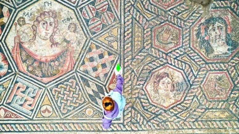 İznik’te Kanalizasyon Kazısından Çıkan Mozaikte Çalışmalar Devam Ediyor