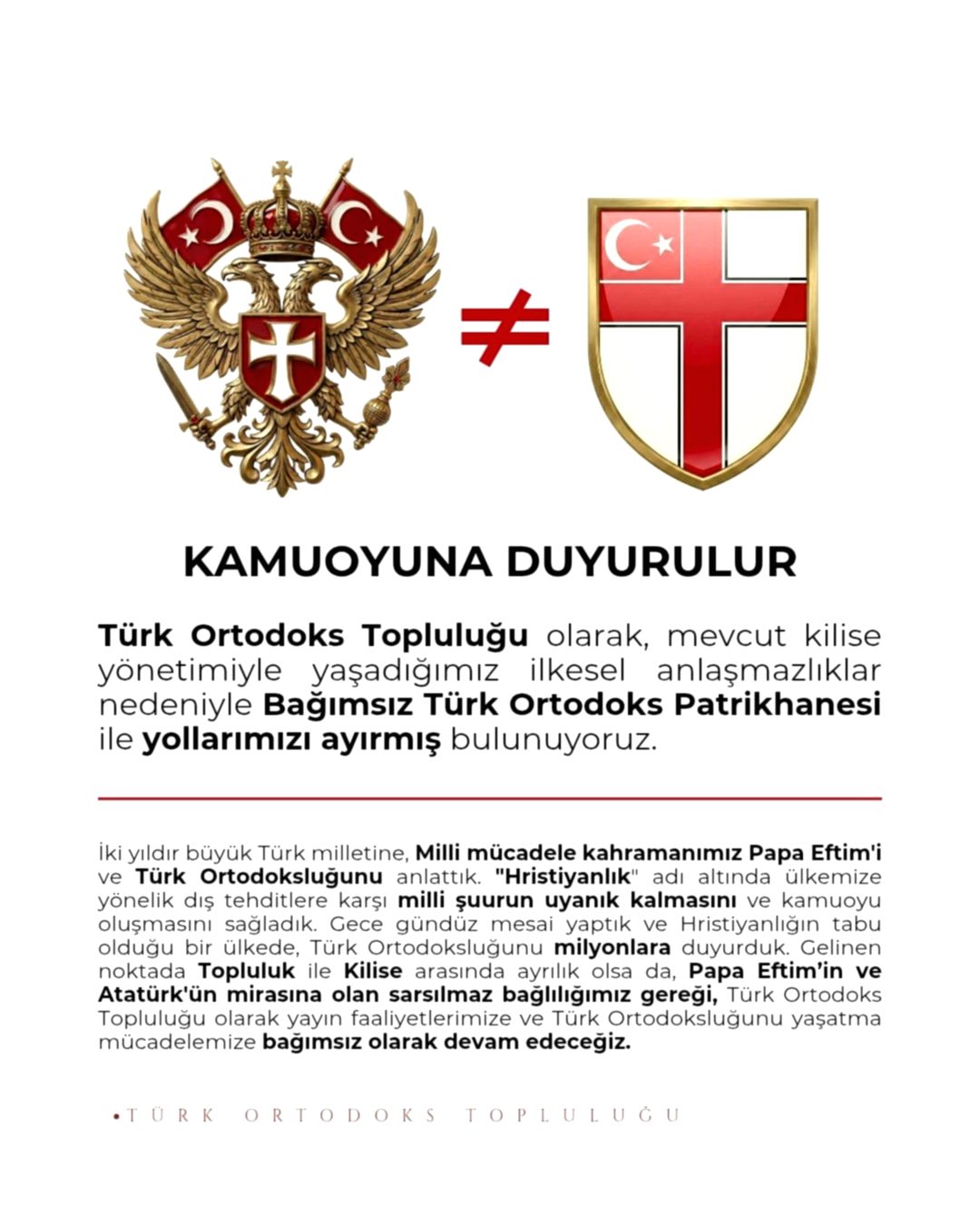 Türk Ortodoks Camiasında Ayrılık: Topluluk, Patrikhane ile Yollarını Ayırdı